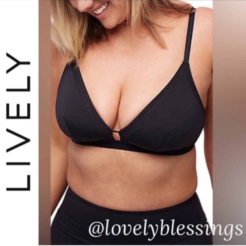 Lively Busty Bralette Size 3 Fits From Size 36DDD 38D 38DD 38DDD 40D 40DD Black